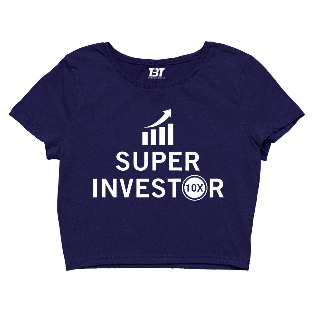 TechnoFunda Crop Top - Super Investor