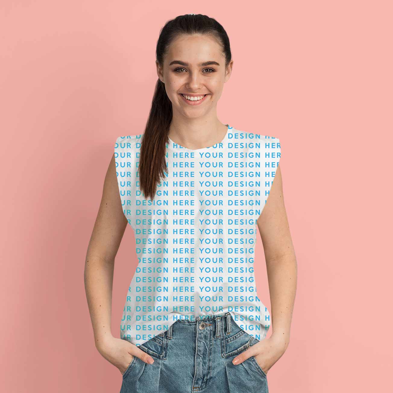 TechnoFunda Custom AOP Sleeveless T-shirt