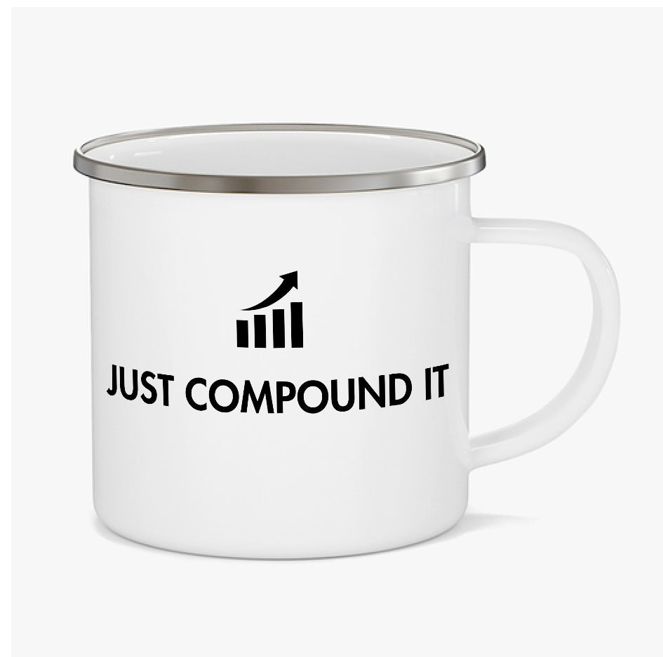 TechnoFunda Enamel Mug - Just Compound It