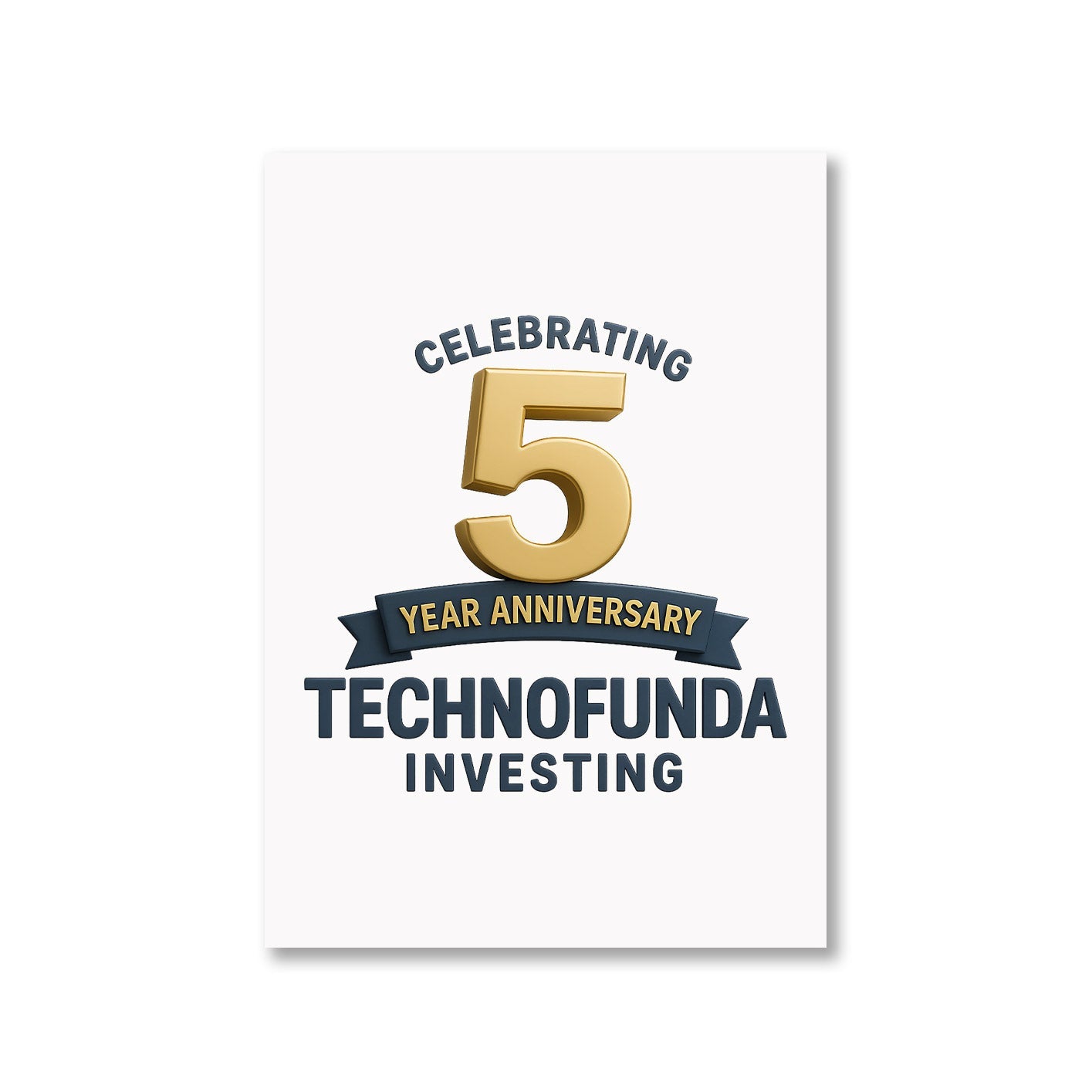 technofunda 5 year anniversary poster wall art buy online india TechnoFunda Shop tbt a4