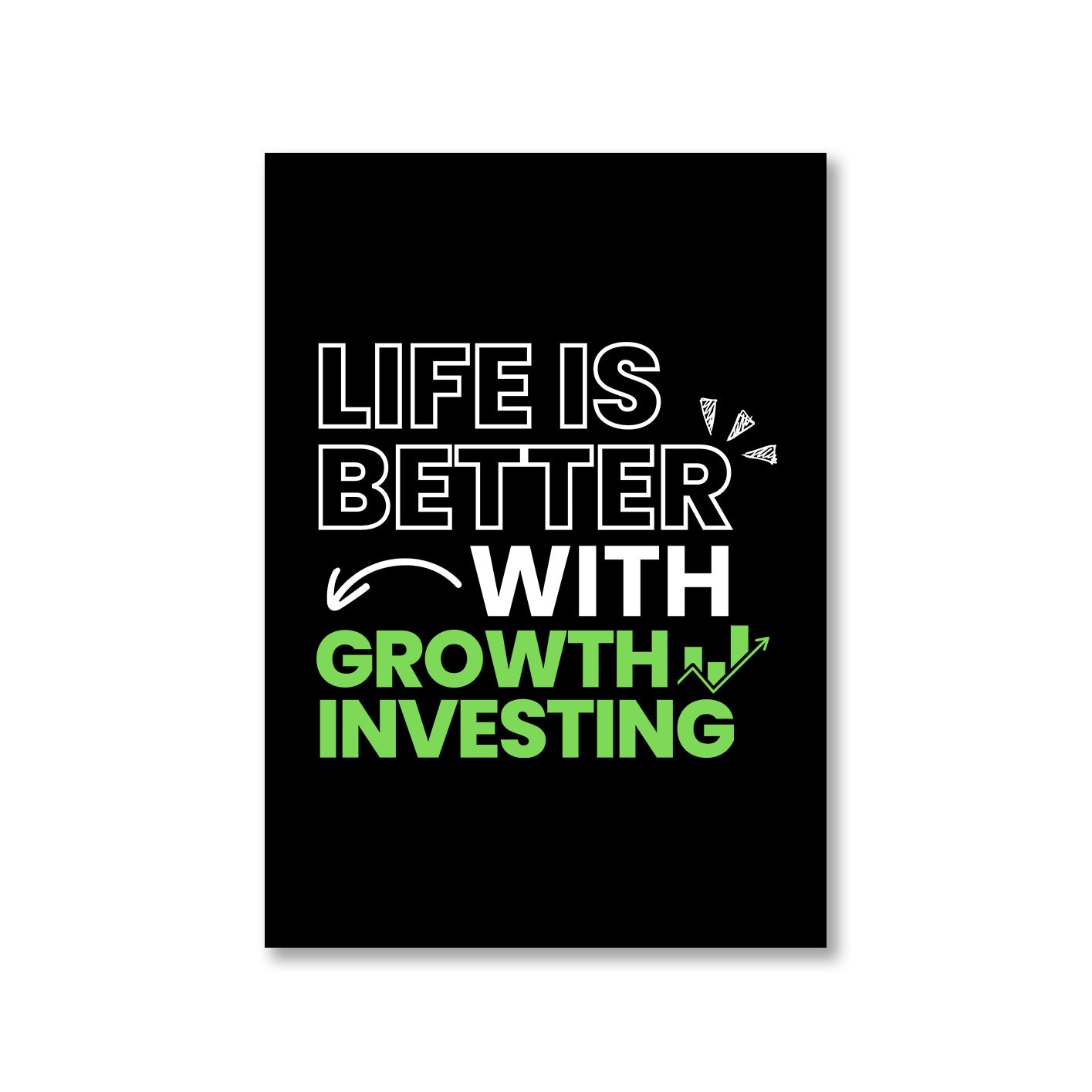 technofunda growth investing poster wall art buy online india TechnoFunda Shop tbt a4