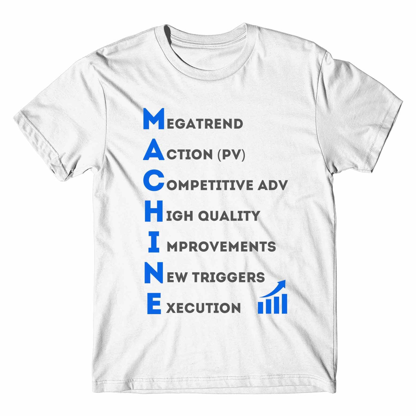 technofunda investing machine framework t-shirt finance stock equity compounding graphic stylish buy online india vivek mashrani tbt men women girls boys unisex white
