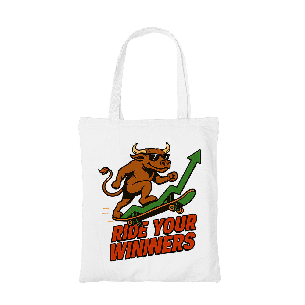 TechnoFunda Tote Bag - Ride Your Winners
