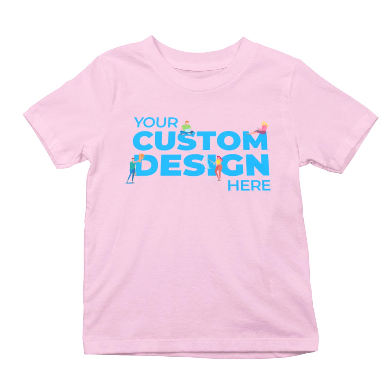 custom customisable t-shirt india baby pink t-shirt black  tshirts baby pink tshirt TechnoFunda tbt basics buy custom customisable tshirts india kids boys girls for 12 year old 5 year old 10 13 new born