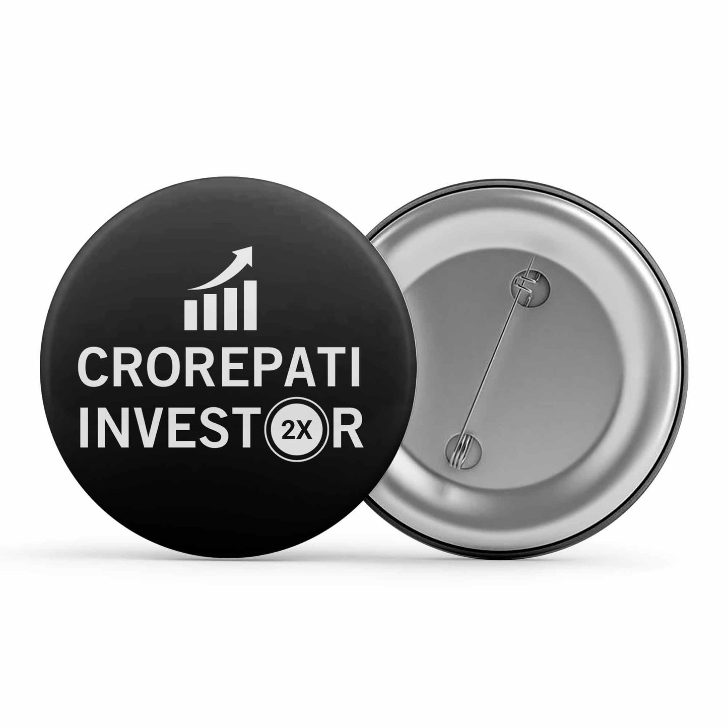 technofunda investing crorepati investor badge pin button finance stock equity compounding graphic stylish buy online india vivek mashrani tbt men women girls boys unisex