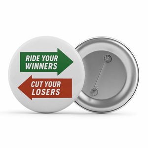 technofunda ride winners cut losers badge pin button printed graphic stylish buy online india TechnoFunda Shop tbt men women girls boys unisex