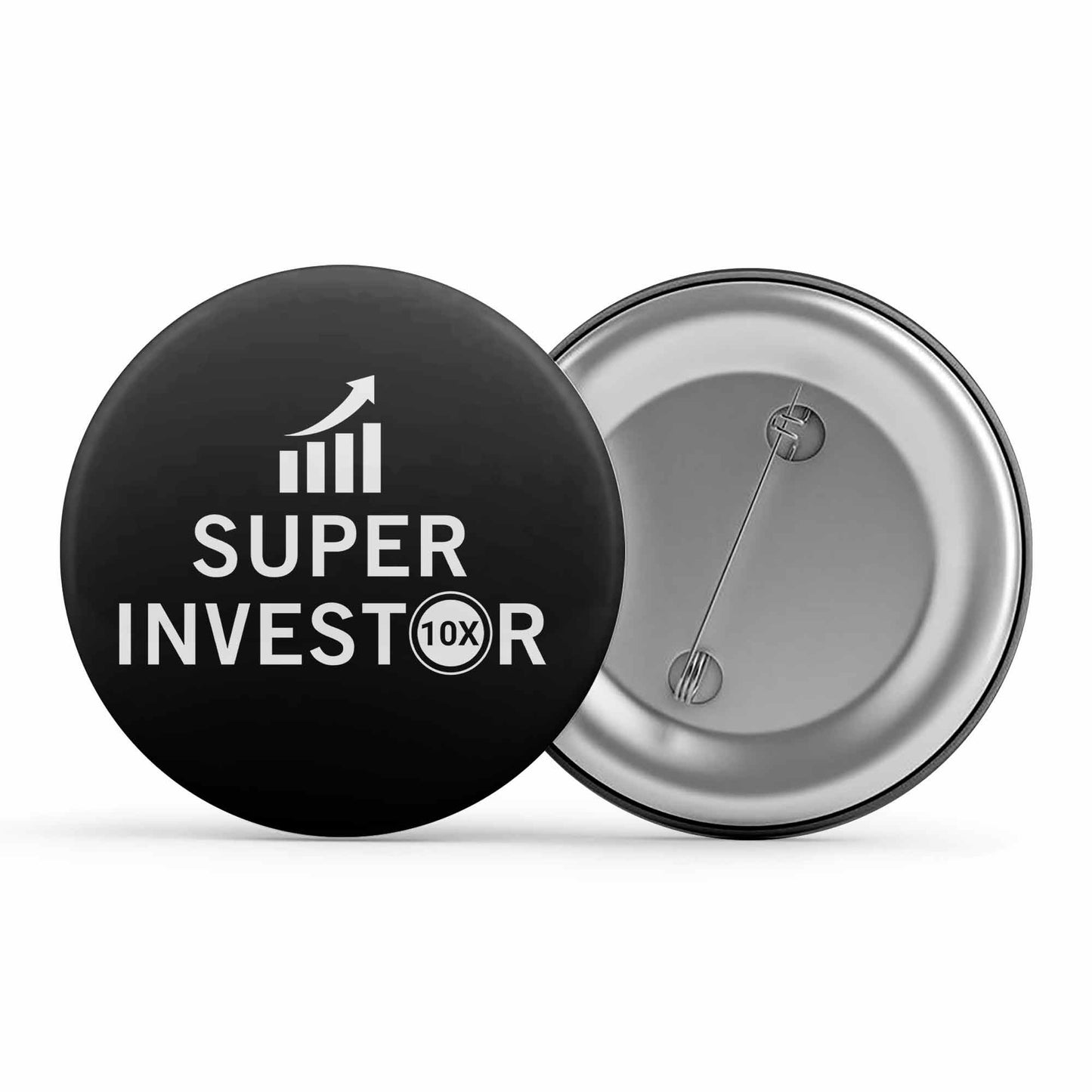 technofunda investing super investor badge pin button finance stock equity compounding graphic stylish buy online india vivek mashrani tbt men women girls boys unisex