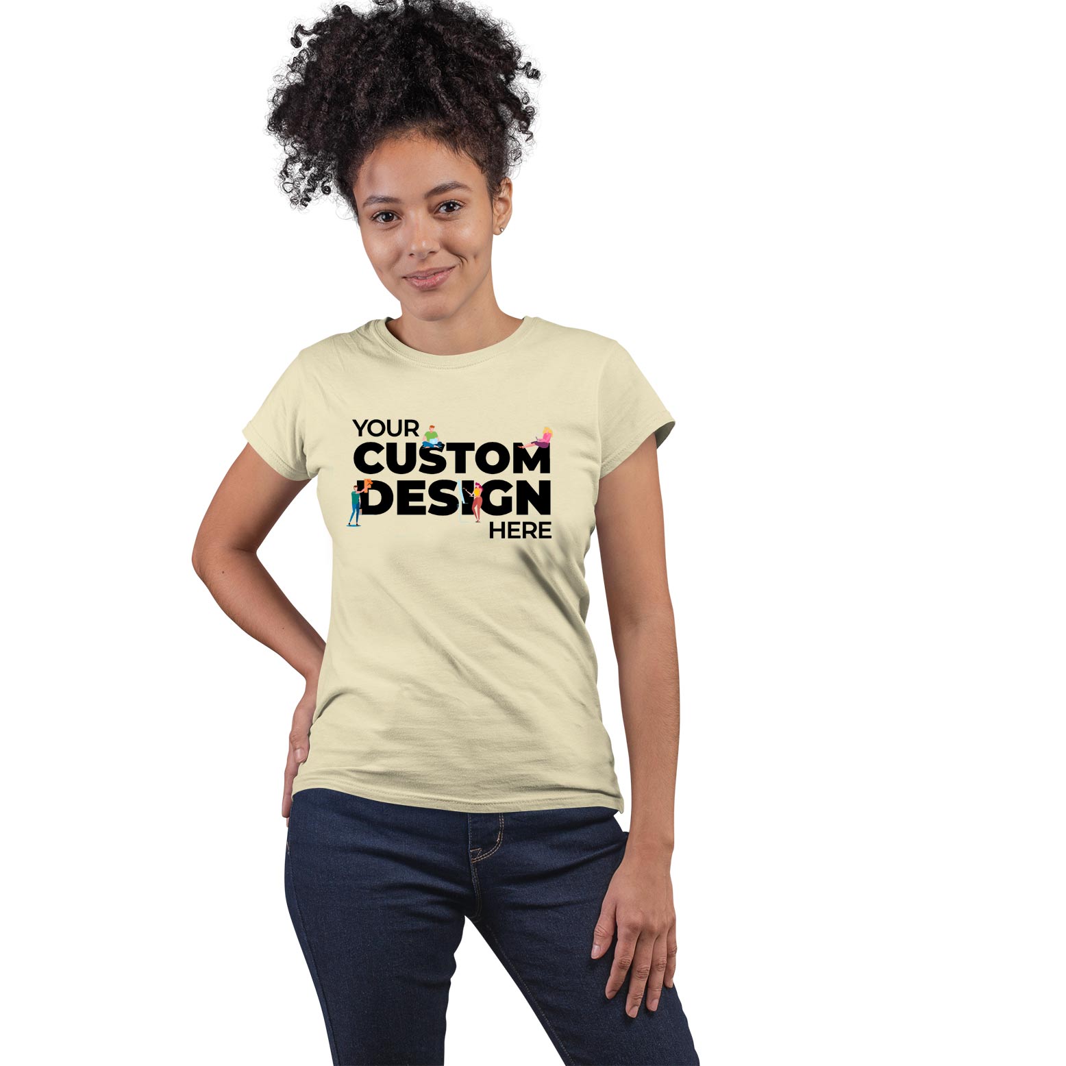 custom customizable personalised beige tops by TechnoFunda cotton plain beige top for women india tops for girls tops for women