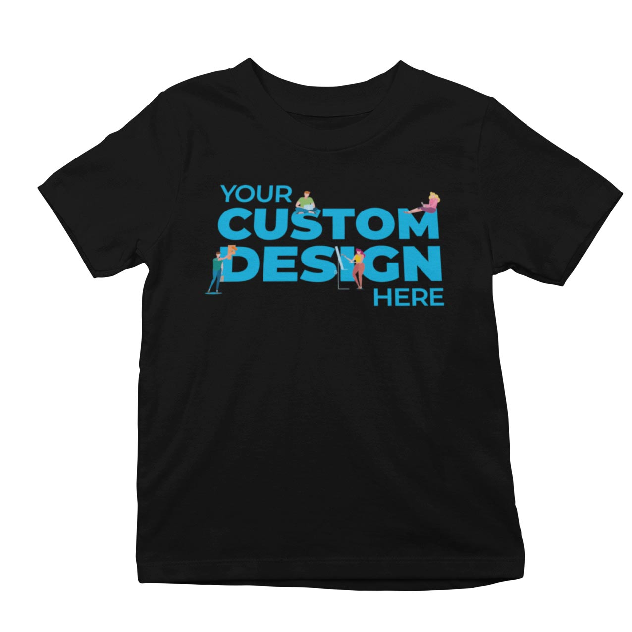 custom customisable t-shirt india black t-shirt black  tshirts black tshirt TechnoFunda tbt basics buy custom customisable tshirts india kids boys girls for 12 year old 5 year old 10 13 new born