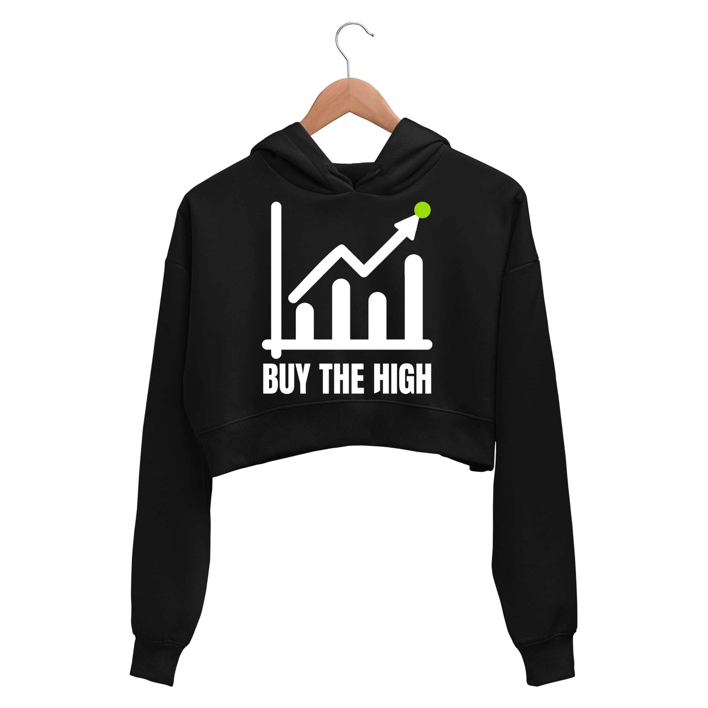 technofunda investing buy the high crop hoodie hooded sweatshirt upper winterwear finance stock equity compounding graphic stylish buy online india vivek mashrani tbt men women girls boys unisex black