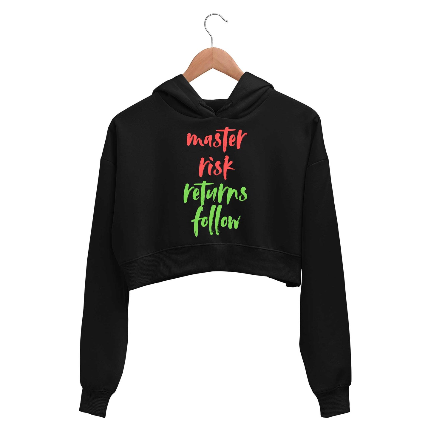 technofunda investing master risk returns follow crop hoodie hooded sweatshirt upper winterwear finance stock equity compounding graphic stylish buy online india vivek mashrani tbt men women girls boys unisex black