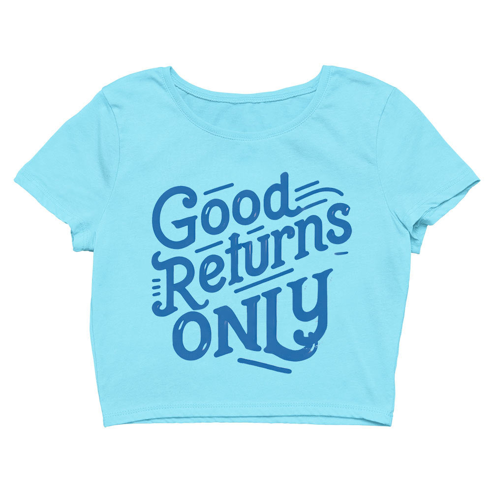technofunda good returns only crop top printed graphic stylish buy online india the banyan tee tbt men women girls boys unisex s