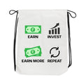 technofunda earn invest repeat draswtring bag pin button printed graphic stylish buy online india TechnoFunda Shop tbt men women girls boys unisex
