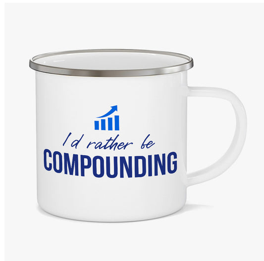 TechnoFunda Enamel Mug - I'd Rather Be Compounding