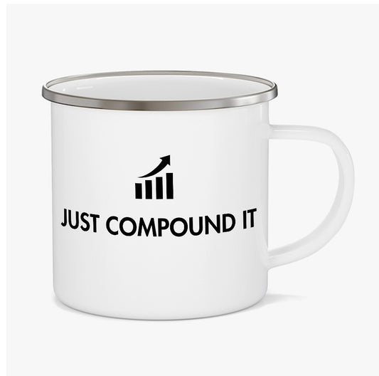 TechnoFunda Enamel Mug - Just Compound It