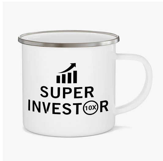 TechnoFunda Enamel Mug - Super Investor