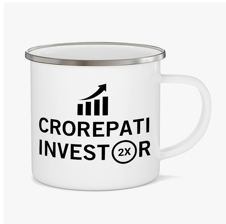 TechnoFunda Enamel Mug - Crorepati Investor