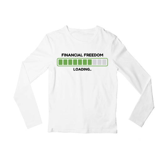 technofunda investing financial freedom loading full sleeves long sleeves finance stock equity compounding graphic stylish buy online india vivek mashrani tbt men women girls boys unisex white