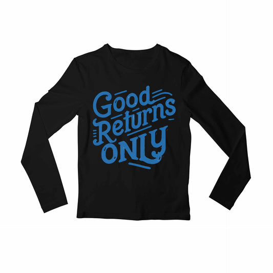 technofunda investing good returns only full sleeves long sleeves finance stock equity compounding graphic stylish buy online india vivek mashrani tbt men women girls boys unisex black