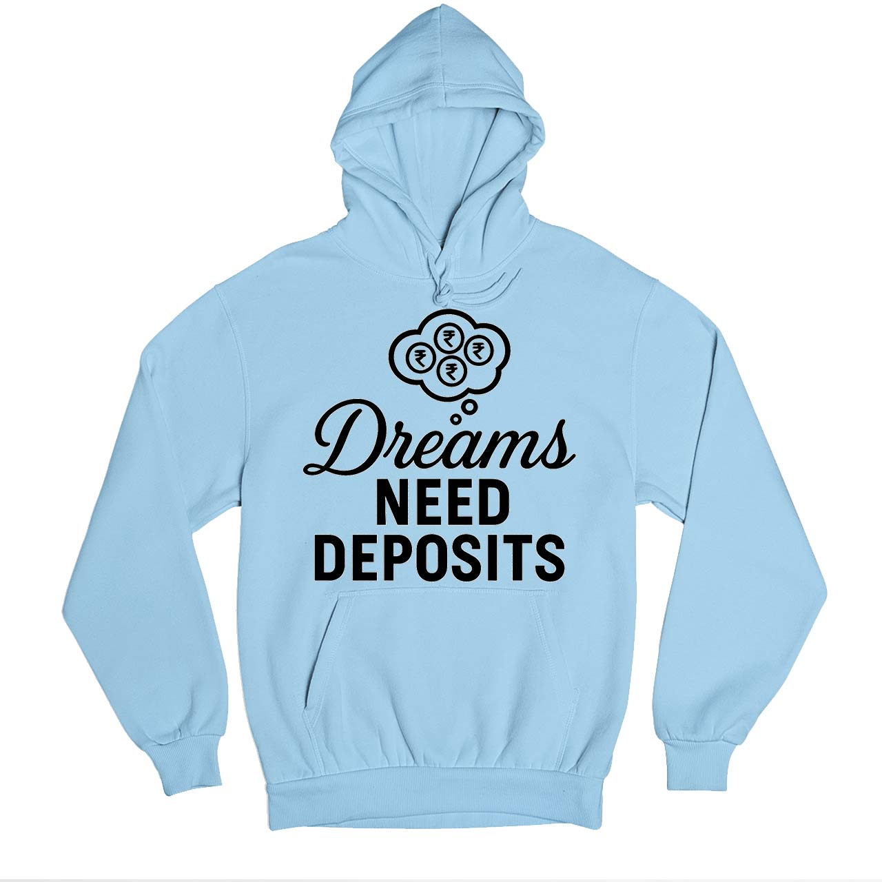 Buy TechnoFunda Hoodie - Dreams Need Deposits