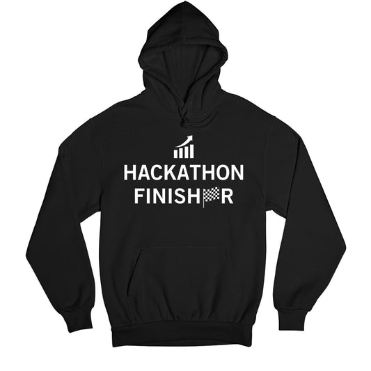 technofunda investing hackathon finisher hoodie hooded sweatshirt winterwear finance stock equity compounding graphic stylish buy online india vivek mashrani tbt men women girls boys unisex black