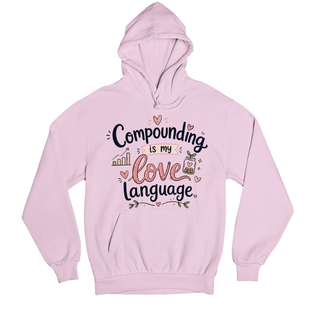 technofunda investing compounding is my love language hoodie hooded sweatshirt winterwear finance stock equity compounding graphic stylish buy online india vivek mashrani tbt men women girls boys unisex black