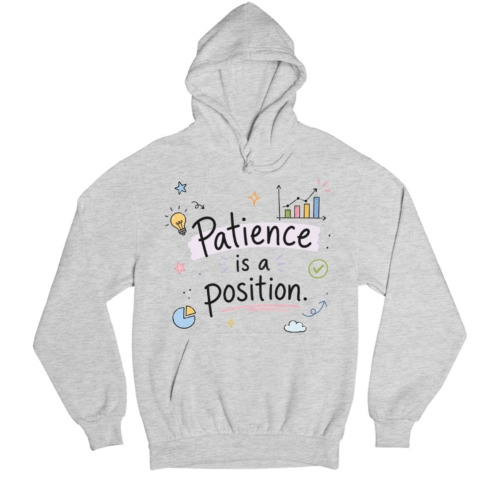 technofunda investing patience is a position hoodie hooded sweatshirt winterwear finance stock equity compounding graphic stylish buy online india vivek mashrani tbt men women girls boys unisex black