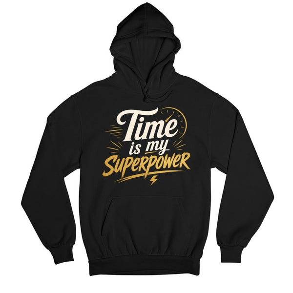 technofunda investing time is my superpower hoodie hooded sweatshirt winterwear finance stock equity compounding graphic stylish buy online india vivek mashrani tbt men women girls boys unisex black