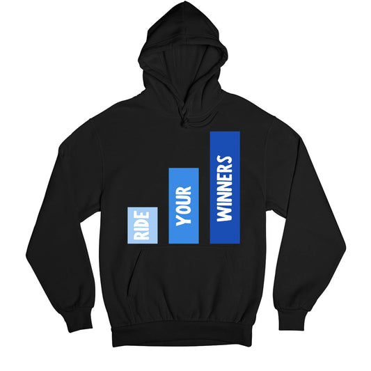 technofunda investing ride your winners hoodie hooded sweatshirt winterwear finance stock equity compounding graphic stylish buy online india vivek mashrani tbt men women girls boys unisex black