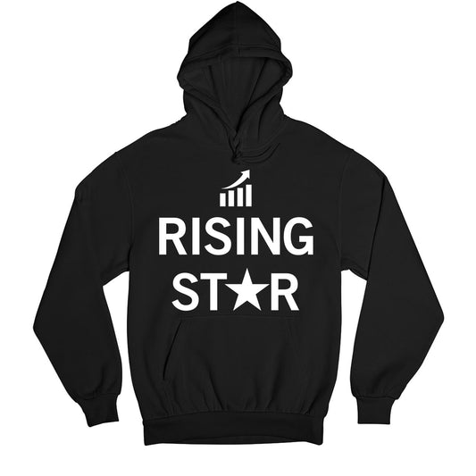 technofunda investing rising star hoodie hooded sweatshirt winterwear finance stock equity compounding graphic stylish buy online india vivek mashrani tbt men women girls boys unisex black