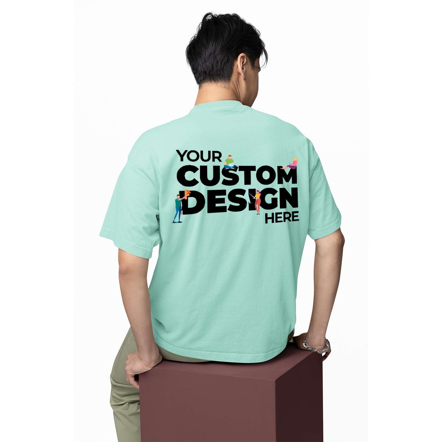 Custom Oversized T shirt (Double Side Printing)