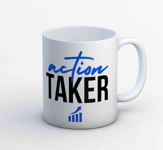 technofunda investing action taker mug coffee ceramic finance stock equity compounding graphic stylish buy online india vivek mashrani tbt men women girls boys unisex