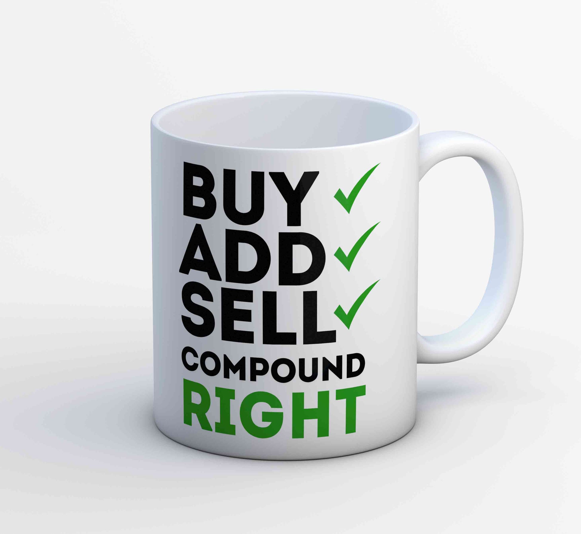 technofunda investing compound right mug coffee ceramic finance stock equity compounding graphic stylish buy online india vivek mashrani tbt men women girls boys unisex