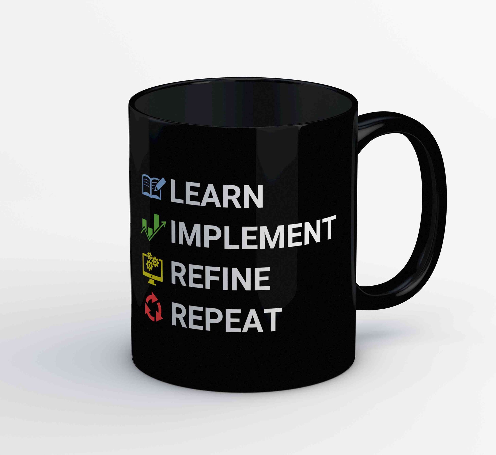 technofunda investing learn implement refine repeat mug coffee ceramic finance stock equity compounding graphic stylish buy online india vivek mashrani tbt men women girls boys unisex