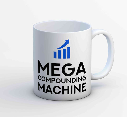 technofunda investing mega compounding machine mug coffee ceramic finance stock equity compounding graphic stylish buy online india vivek mashrani tbt men women girls boys unisex