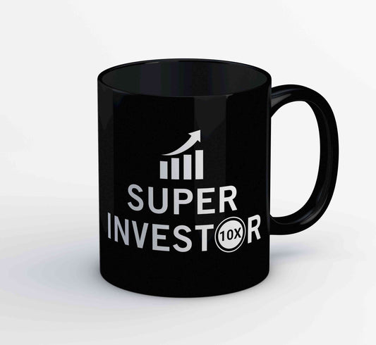 technofunda investing super investor mug coffee ceramic finance stock equity compounding graphic stylish buy online india vivek mashrani tbt men women girls boys unisex