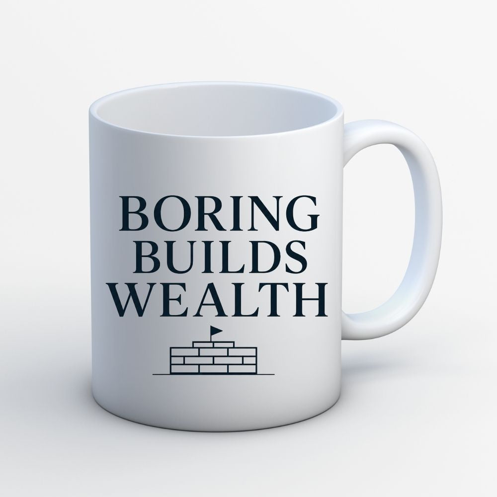 technofunda investing boring builds wealth mug coffee ceramic finance stock equity compounding graphic stylish buy online india vivek mashrani tbt men women girls boys unisex