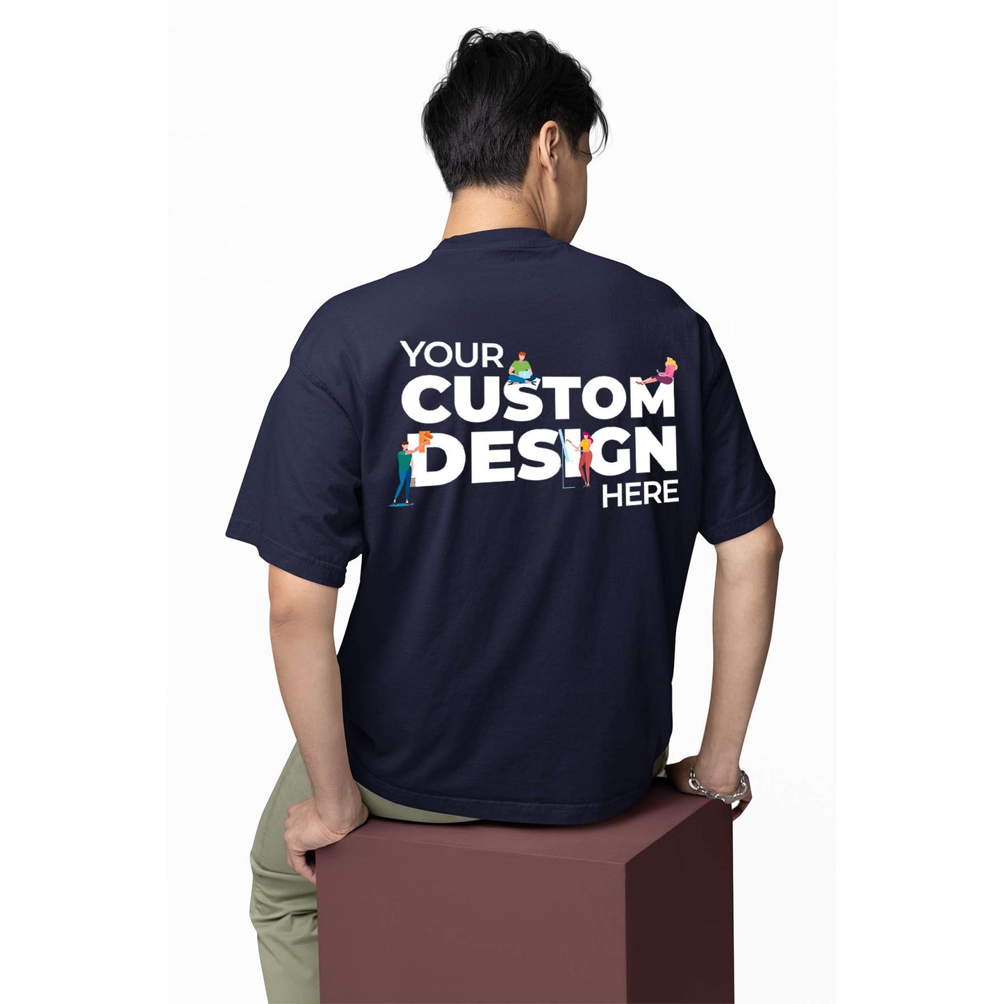 Custom Oversized T shirt (Double Side Printing)