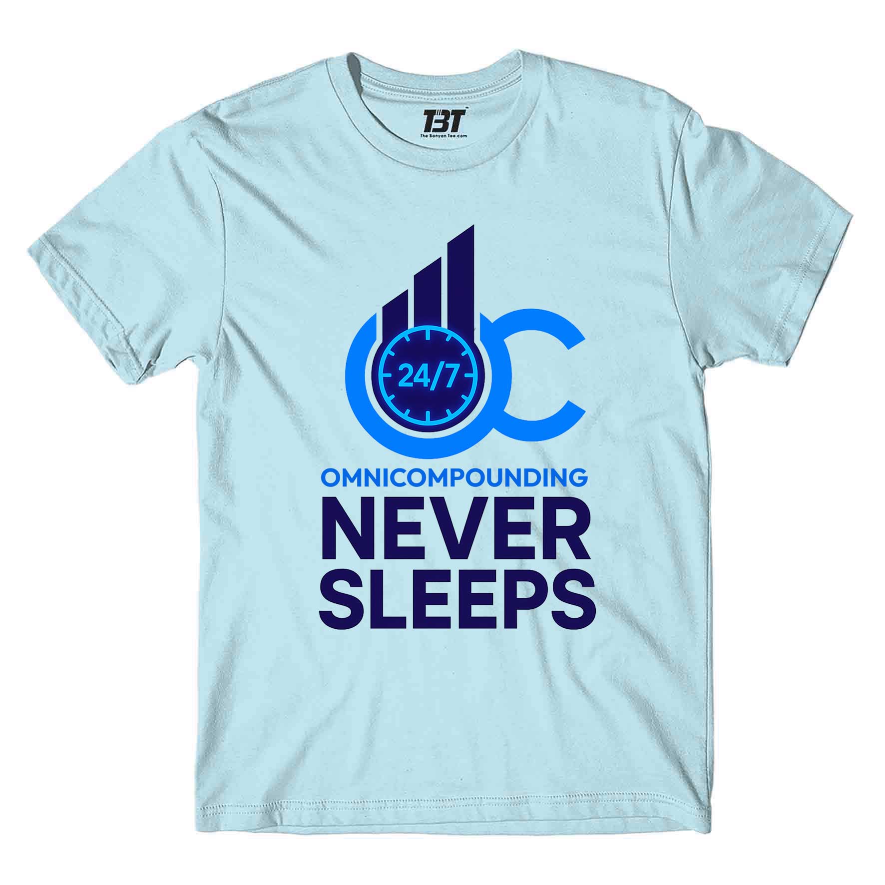 Buy TechnoFunda T shirt - Omnicompounding Never Sleeps