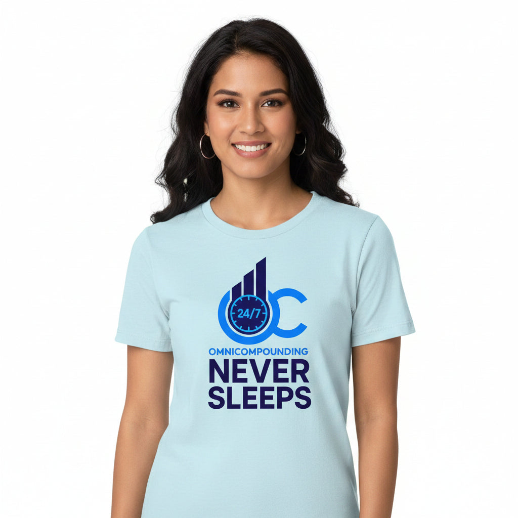 TechnoFunda T shirt - Omnicompounding Never Sleeps