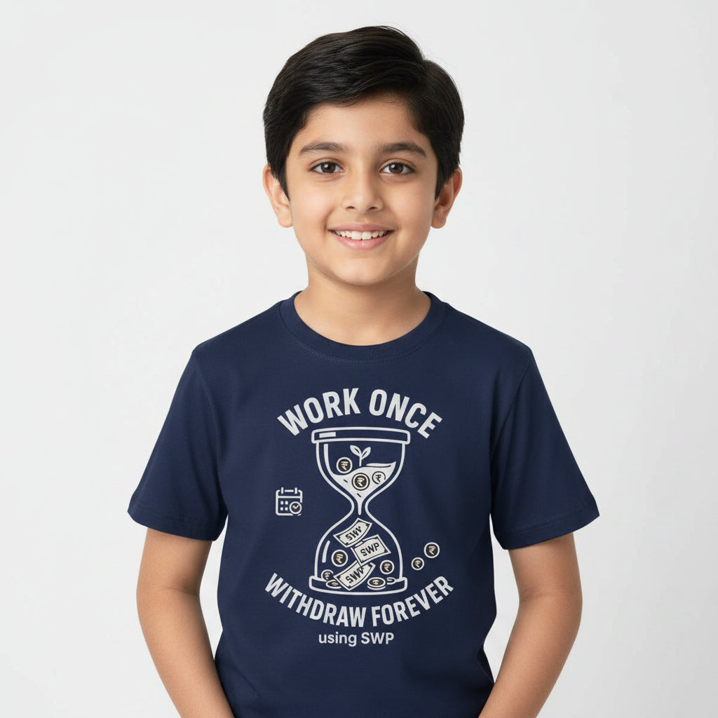 TechnoFunda T shirt - Work Once Withdraw Forever