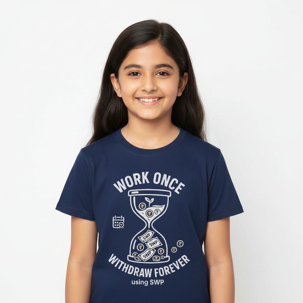 TechnoFunda T shirt - Work Once Withdraw Forever