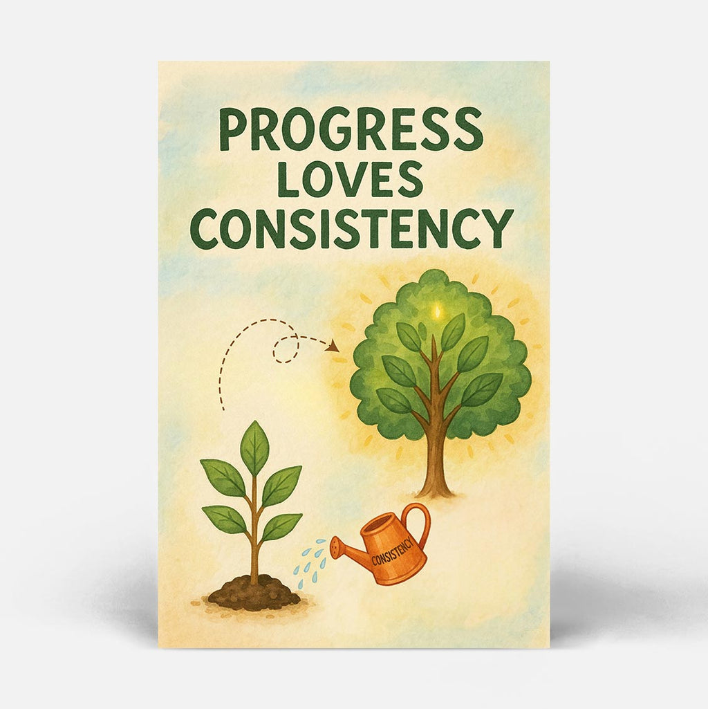 Progress Loves Consistency Daily Planner
