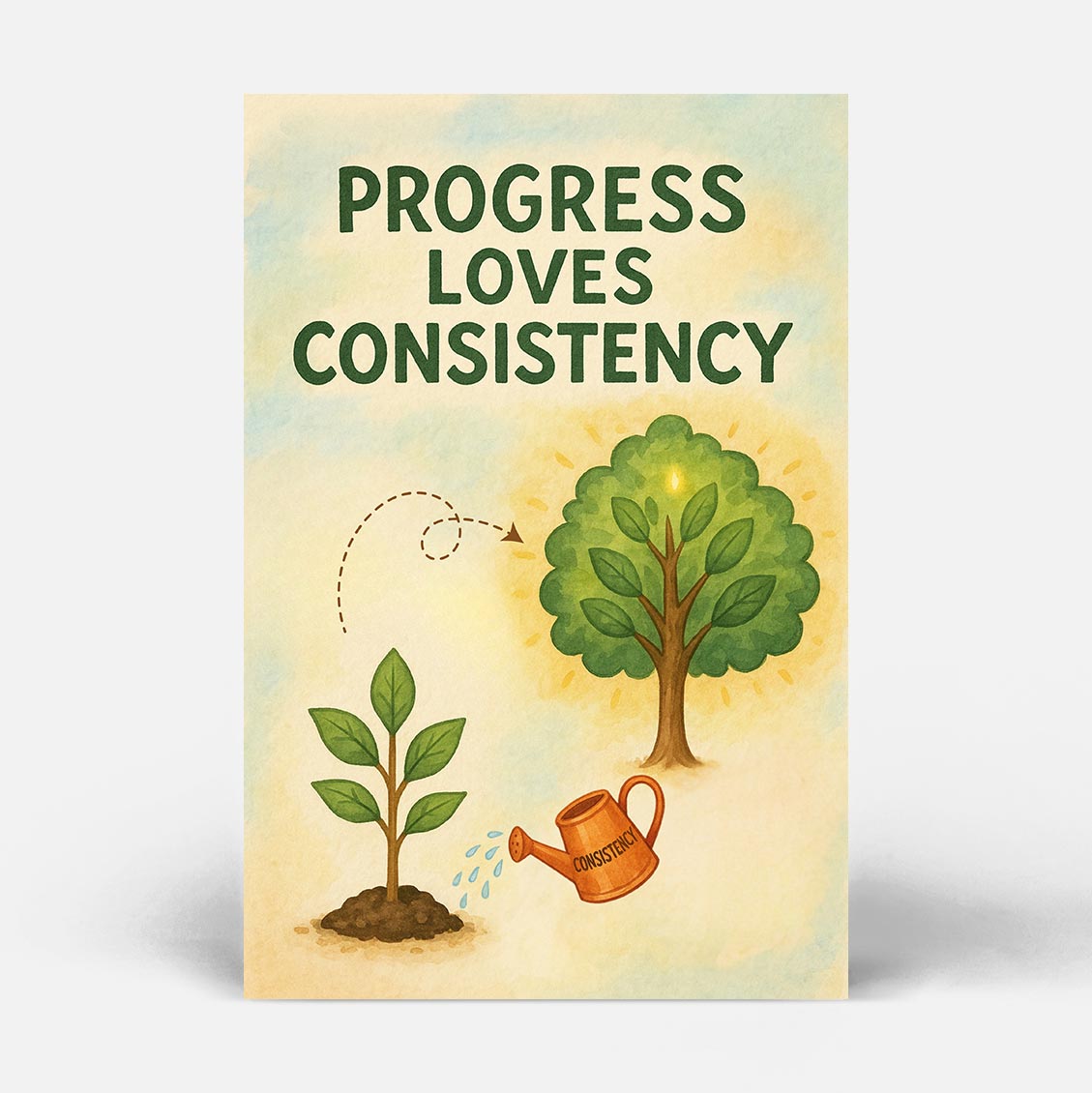Progress Loves Consistency Daily Planner