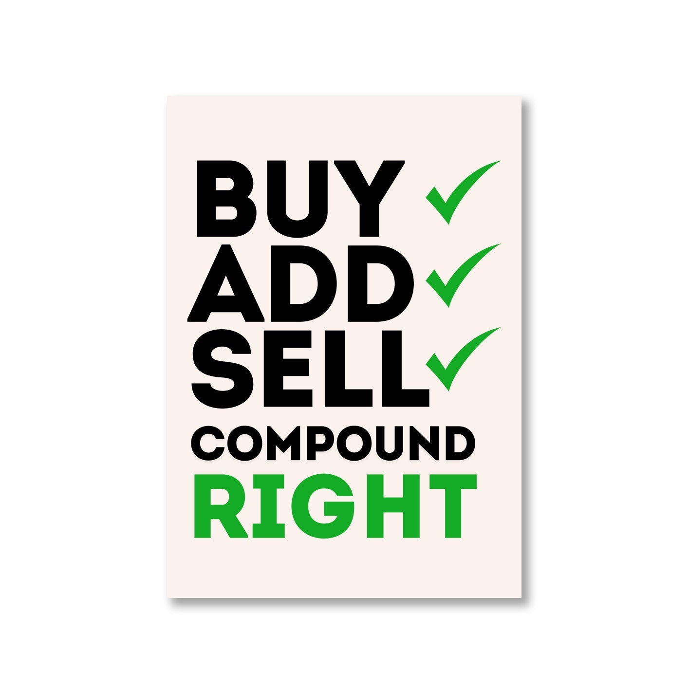 technofunda investing compound right poster wall art buy online india vivek mashrani tbt a4