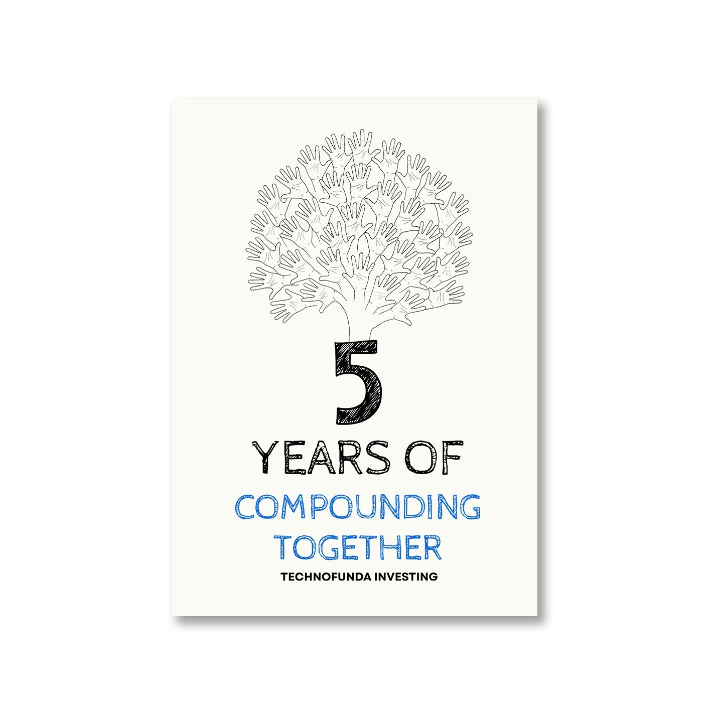 Buy TechnoFunda Poster - Compounding Together Since 5 Years ...