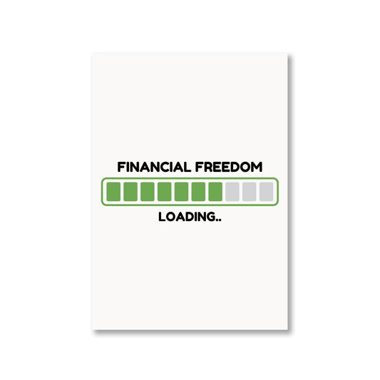 technofunda investing financial freedom loading poster wall art buy online india vivek mashrani tbt a4