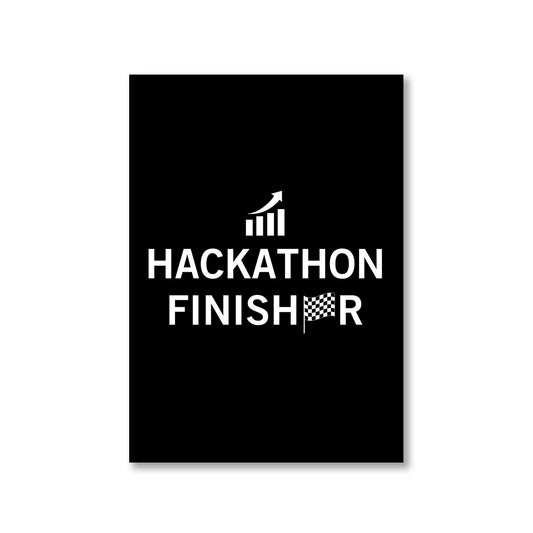 technofunda investing hackathon finisher poster wall art buy online india vivek mashrani tbt a4