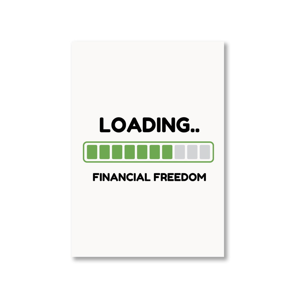 technofunda loading financial freedom poster wall art buy online india TechnoFunda Shop tbt a4