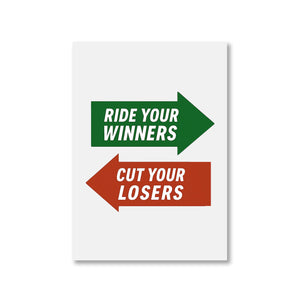 technofunda ride winners cut losers poster wall art buy online india TechnoFunda Shop tbt a4